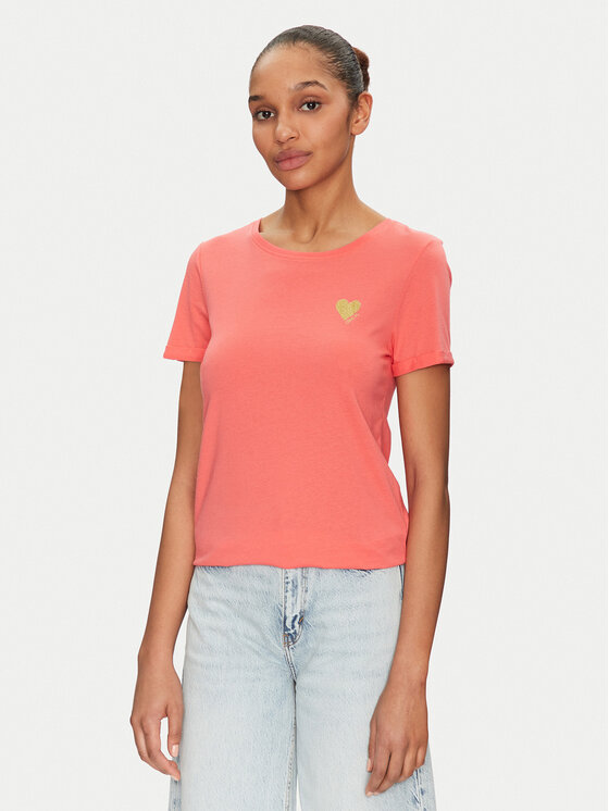 ONLY ONLY Тишърт Kita 15244714 Розов Regular Fit