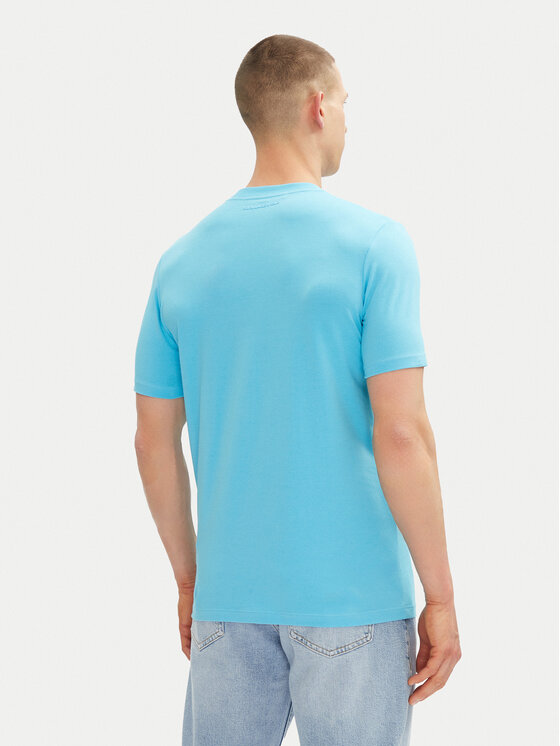 KARL LAGERFELD KARL LAGERFELD Póló 755750 552221 Türkizkék Regular Fit