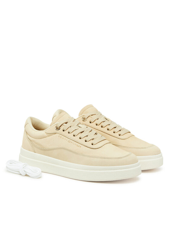 Tommy Hilfiger Tommy Hilfiger Tenisice Modern Court Sneaker Nubuck FW0FW08462 Bež