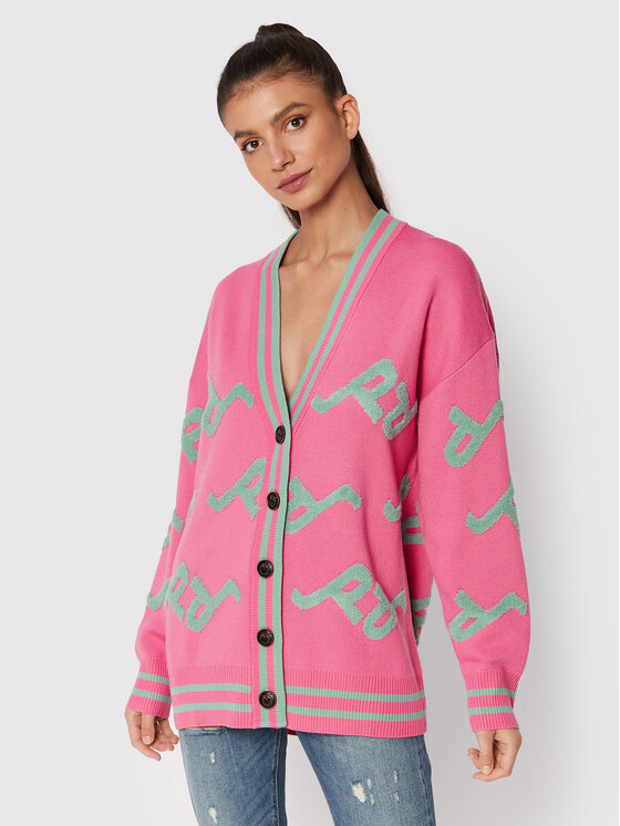 PINKO Pinko Kardigán Sloe 1G189T A055 Rózsaszín Relaxed Fit