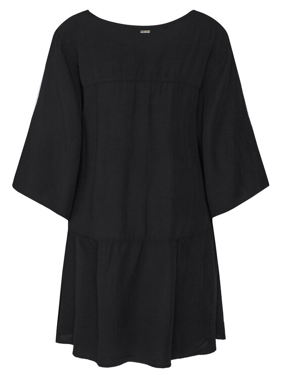 Banana Moon Banana Moon Poletna obleka Agathe Holidays LHN01 Črna Loose Fit