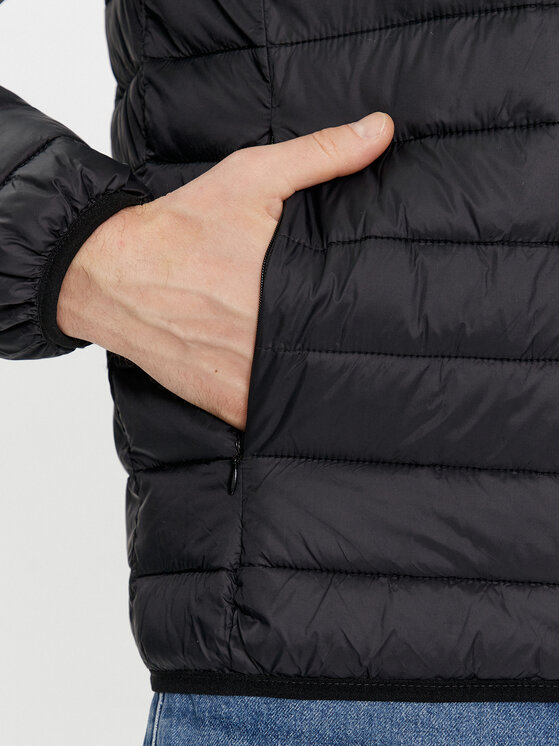 Brave Soul Brave Soul Prijelazna jakna MJK-HIKEHOODBLK Crna Regular Fit