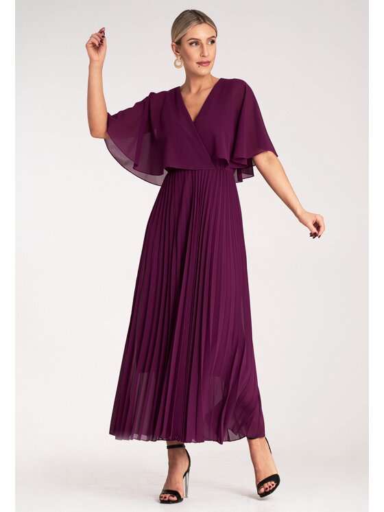 FIGL FIGL Abito da sera M1123 Viola Flared Fit