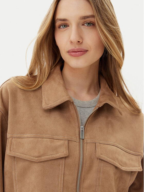 ONLY ONLY Куртка зі штучної шкіри Stina 15351260 Коричневий Regular Fit
