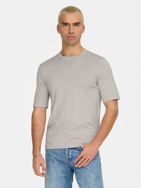 Only & Sons Only & Sons T-Shirt Wyler 22022928 Beżowy Regular Fit