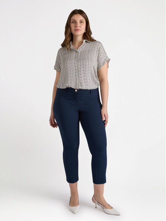 Fiorella Rubino Fiorella Rubino Pantaloni di tessuto P144L002122N034 Blu Skin Fit