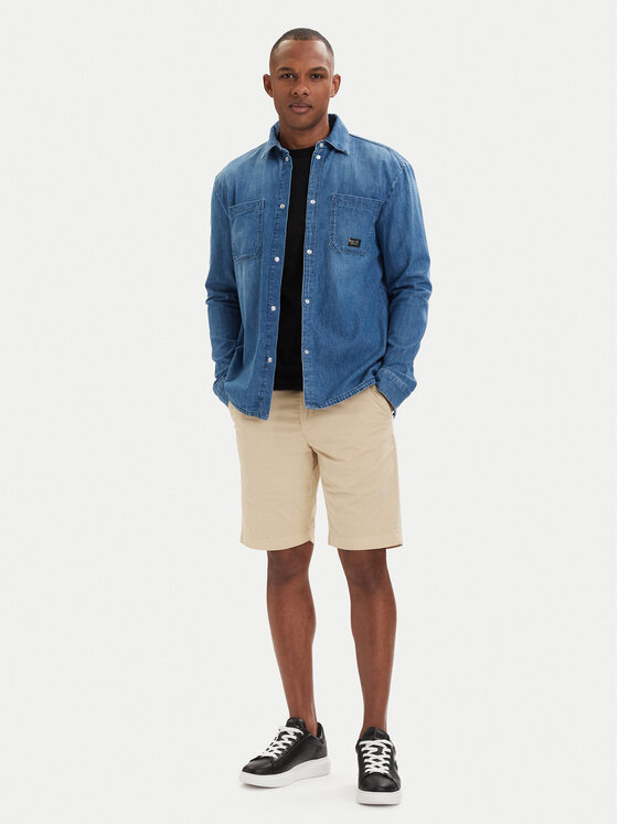KARL LAGERFELD KARL LAGERFELD džínová košile 605903 562876 Modrá Regular Fit