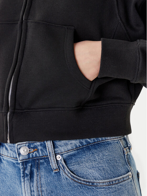 Tommy Jeans Tommy Jeans Bluză Linear DW0DW21163 Negru Boxy Fit