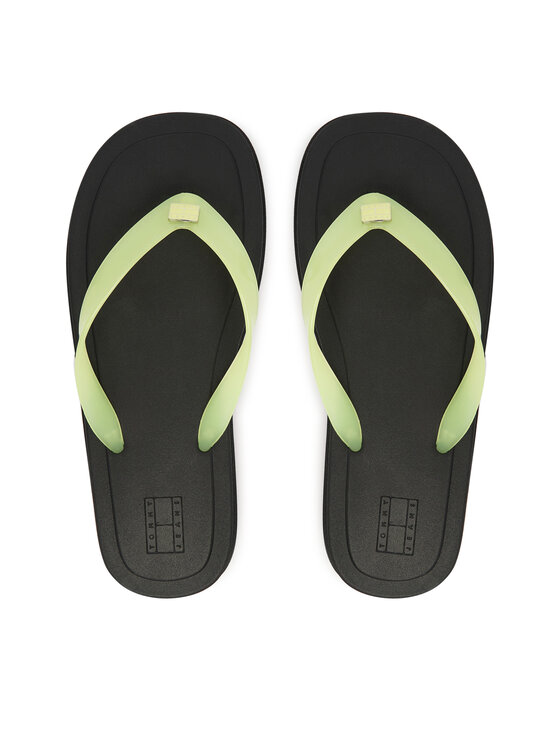 Tommy Jeans Tommy Jeans Japonki Tjw Cleated Jelly Summer Sandal EN0EN02954 Zielony