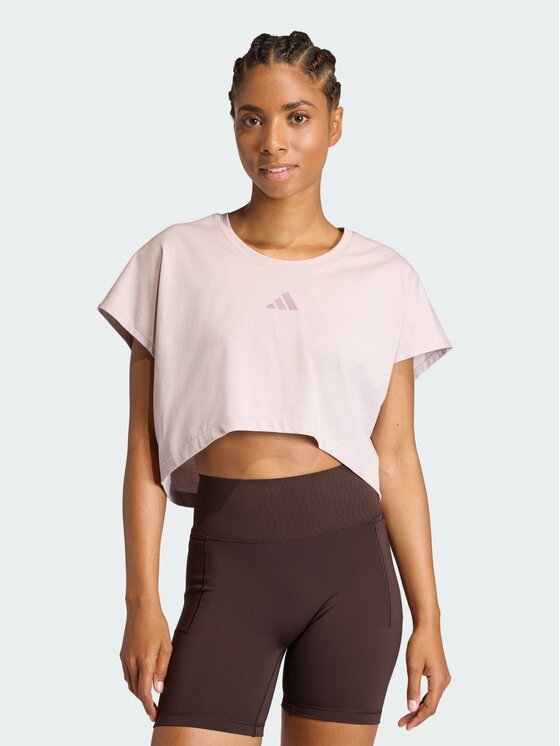 adidas adidas Koszulka techniczna 162228 Fioletowy Loose Fit