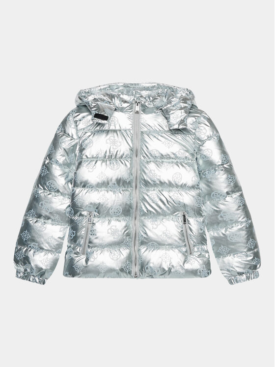 Guess Giubbotto invernale J3BL06 WBVE0 Argento Regular Fit, taglia : 14Y