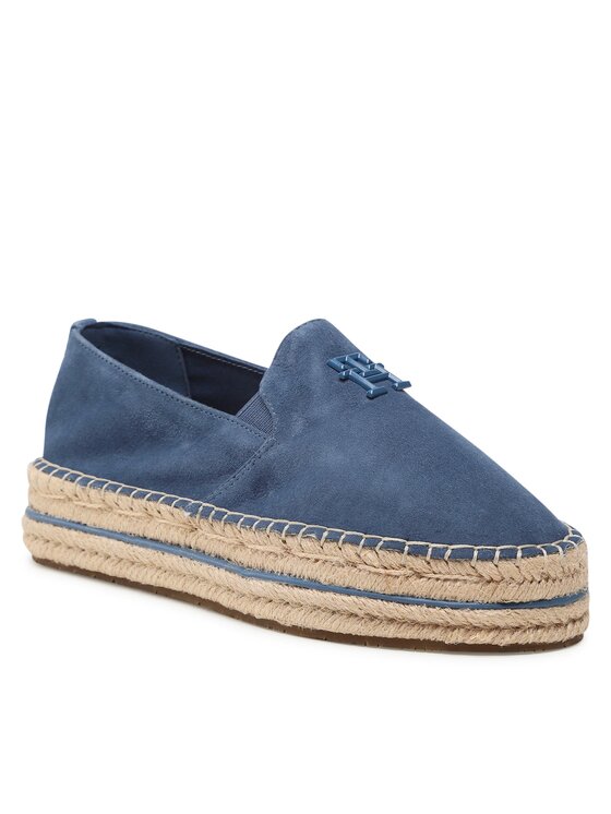Tommy Hilfiger Tommy Hilfiger Espadrilky Th Suede Flatform FW0FW07069 Tmavomodrá
