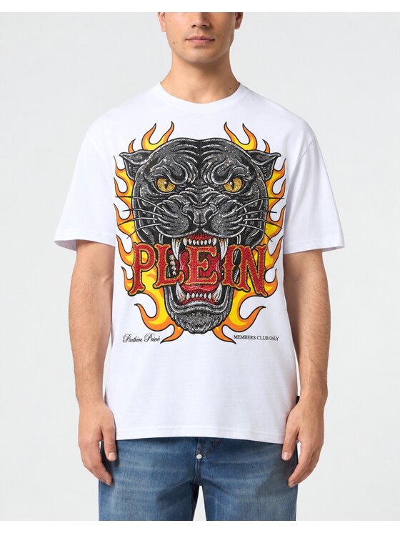 PHILIPP PLEIN PHILIPP PLEIN T-Shirt 32091 Bílá Regular Fit
