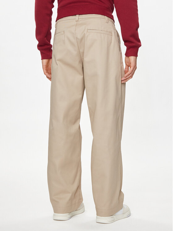 Champion Champion Pantaloni din material 220013 Bej Wide Fit