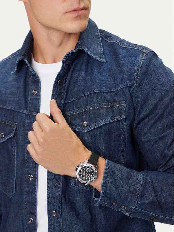 Timex Timex Ρολόι Expedition Ridge Chronograph TW2W16100 Μαύρο