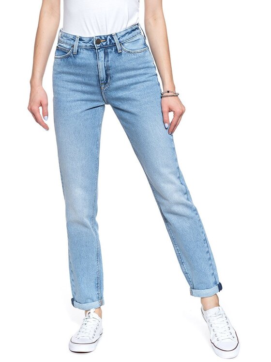 Jeansy, rozmiar W25/L31, Niebieskie, MOM STRAIGHT