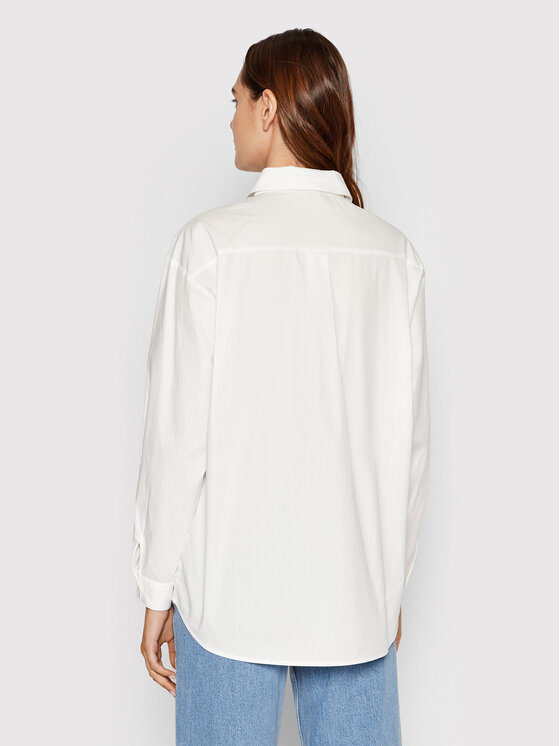NA-KD NA-KD Сорочка Basic 1018-008584-0001-581 Білий Oversize