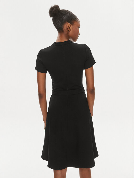 HUGO Hugo Kasdieninė suknelė Nerion 50515761 Juoda Slim Fit