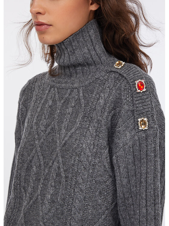 Liu Jo Liu Jo Maglione MF5425MS04002050 Grigio Regular Fit