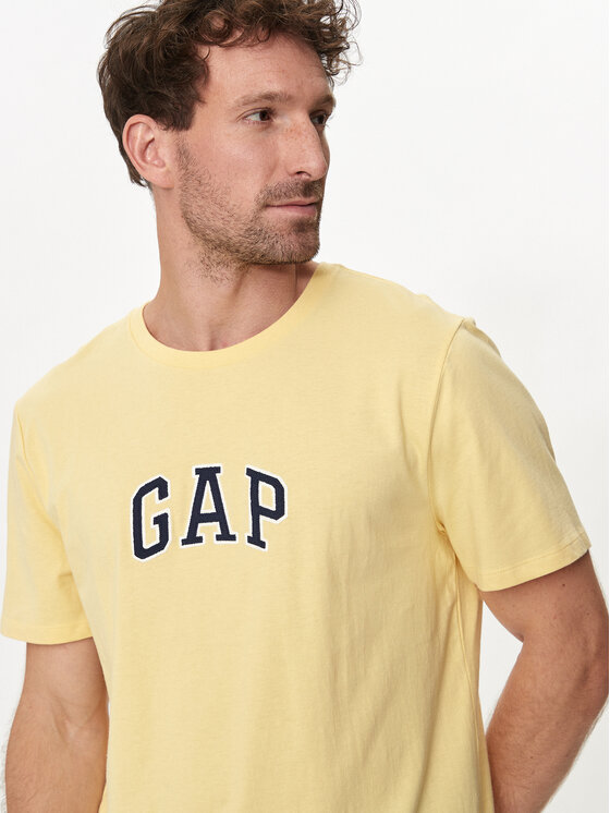 Gap Gap Тишърт 570044-10 Жълт Regular Fit
