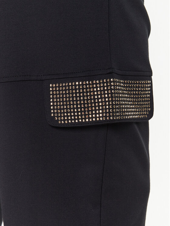 Liu Jo Sport Liu Jo Sport Riidest püksid TA3156 J5942 Must Regular Fit