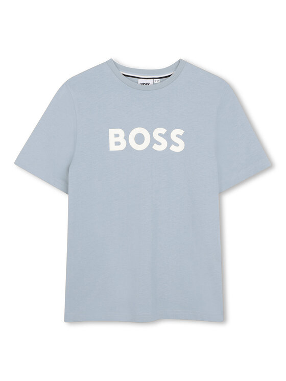 BOSS Tricou J52711 Albastru celest Regular Fit