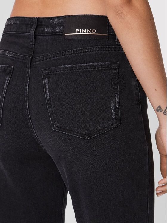 PINKO Pinko Blugi Sveva 1J1129 A09G Negru Straight Fit