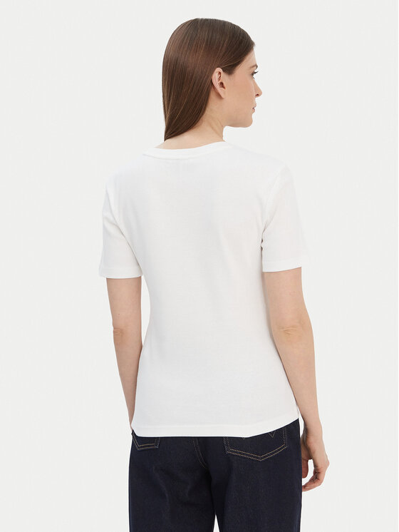 Tommy Hilfiger Tommy Hilfiger Marškinėliai New Cody WW0WW40587 Kreminė Slim Fit