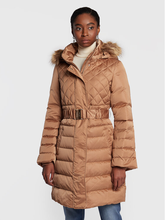 Guess Guess Пуховик Lolie W2BL61 WEX52 Коричневий Regular Fit
