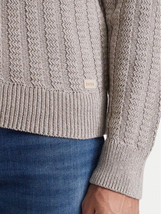 BOSS BOSS Sweater Arakingo 50565119 Bézs Relaxed Fit