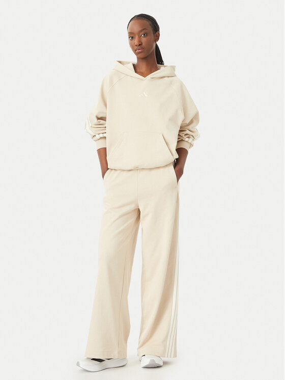 adidas adidas Hanorac 3-Stripes KV9930 Bej deschis Loose Fit