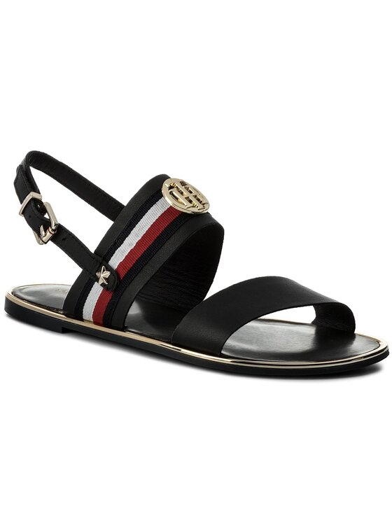 Tommy hilfiger flat new arrivals sandal corporate ribbon