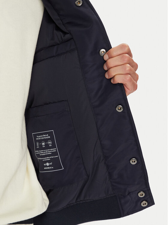 Guess Jeans Guess Jeans Bomber striukė M5YL15 WHAA2 Tamsiai mėlyna Regular Fit