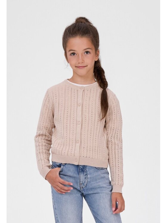 minoti minoti Kardigan 32KNIT155 Beżowy Regular Fit