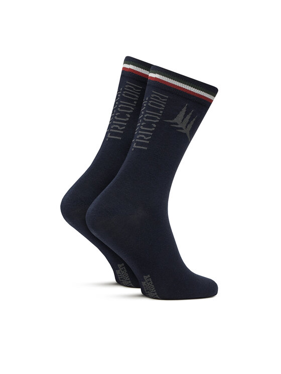 Aeronautica Militare Aeronautica Militare Muške visoke čarape 251CZ010L499 Tamnoplava