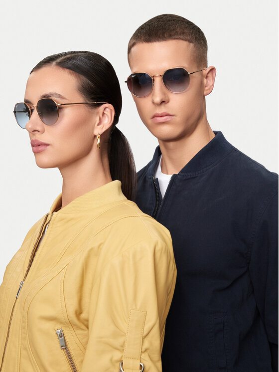 Ray-Ban Ray-Ban Okulary przeciwsłoneczne 0RB3565 001/86 Złoty