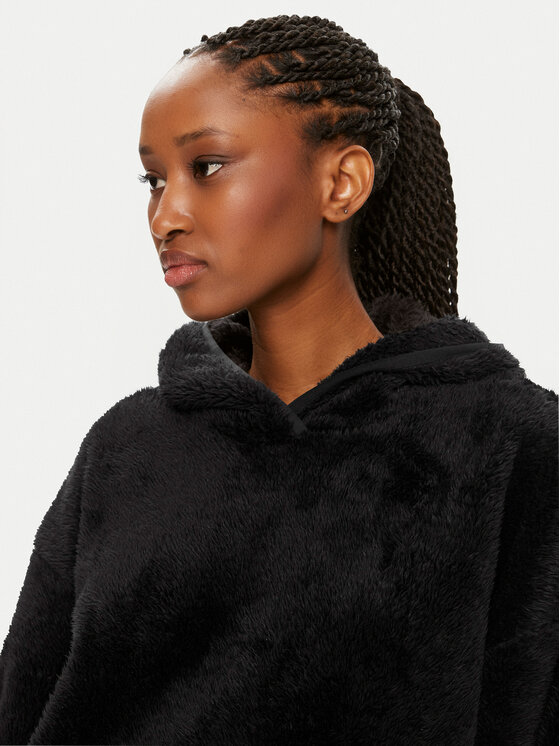 adidas Mikina Essentials+ Fluffy Teddy Hoodie IC2253 Černá Loose Fit |  Modivo.cz