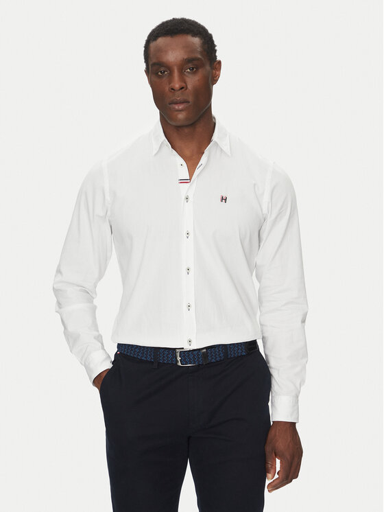 Hechter Paris Hechter Paris Marškiniai 60253 151645 Balta Modern Fit
