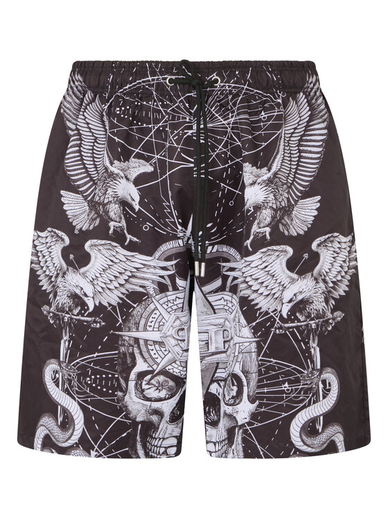 PHILIPP PLEIN PHILIPP PLEIN Szorty sportowe 29860 Czarny Jogger Fit
