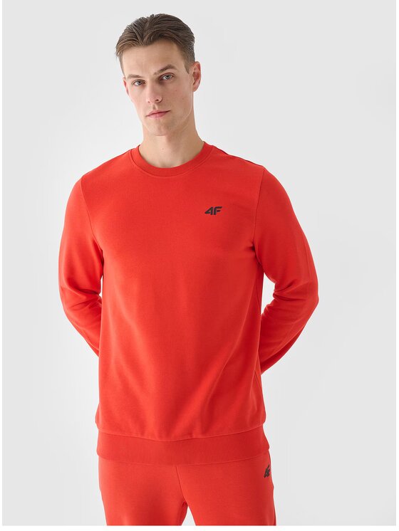 4F 4F Bluza 4FWMM00TSWSM1465 Pomarańczowy Regular Fit