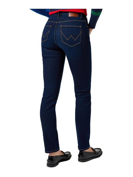 Wrangler Wrangler Jeansy 112356385 Granatowy Slim Fit