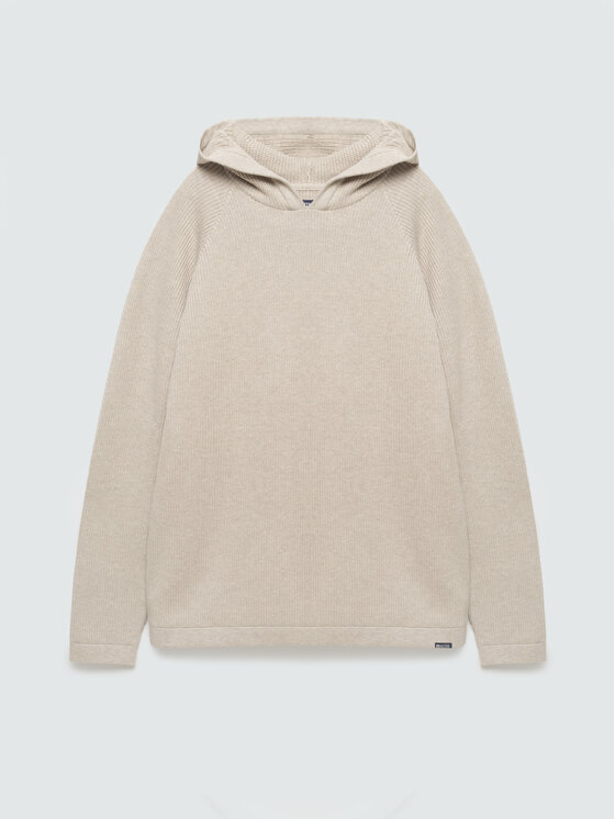 BIG STAR BIG STAR Sweter HOODSON Beżowy Basic Fit