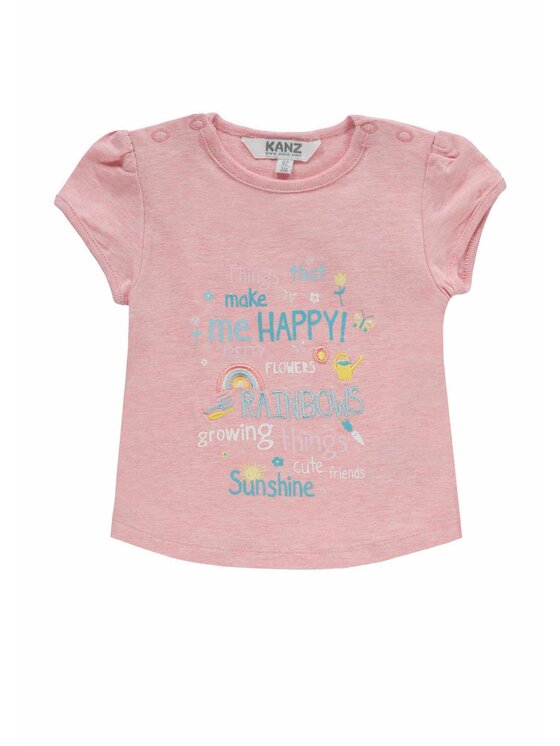 Kanz Kanz T-Shirt 1712013-8295 Różowy Basic Fit