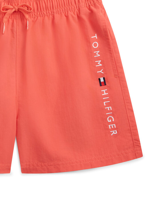 Tommy Hilfiger Tommy Hilfiger Ujumisšortsid Original Logo Embroidery UB0UB00589 Korallivärviline Regular Fit