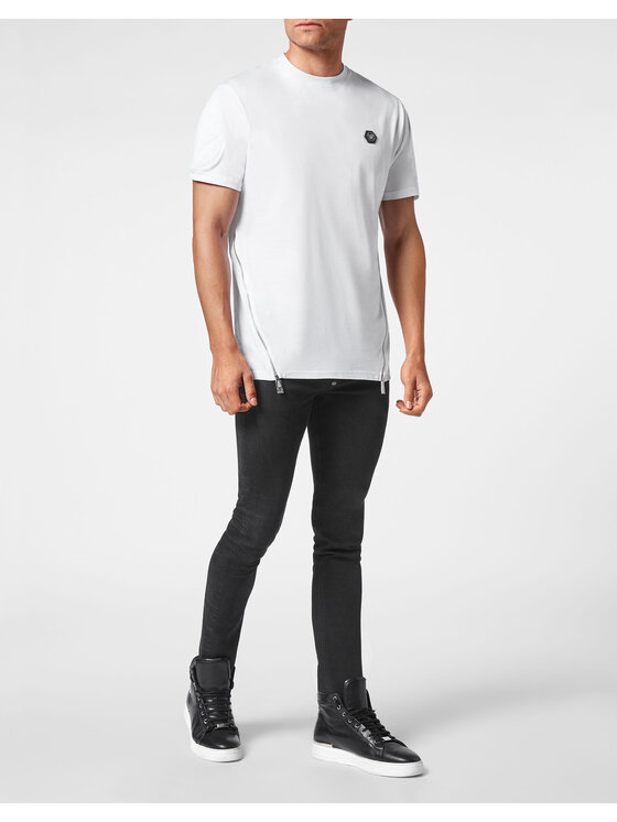 PHILIPP PLEIN PHILIPP PLEIN T-Shirt 733 Biały Regular Fit