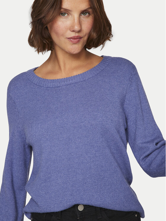 Vila Vila Pulover Ril 14054177 Albastru Regular Fit