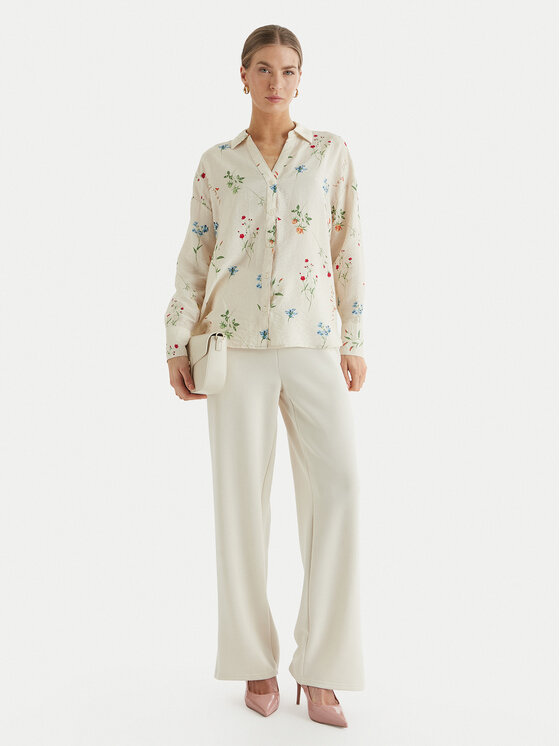 ONLY ONLY Pantaloni din material Maya 15369156 Bej Loose Fit