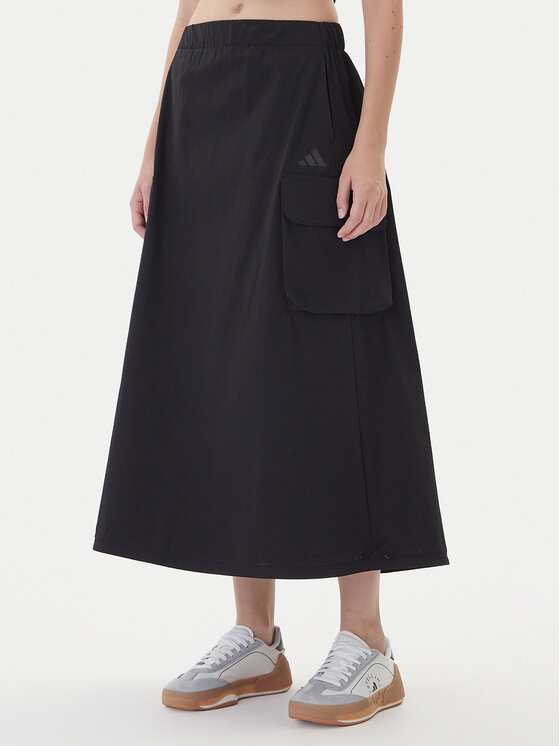 adidas adidas Спідниця трапеція City Tech JM8438 Чорний Regular Fit