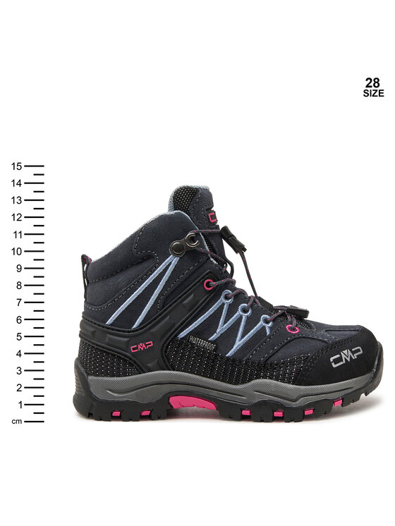 CMP CMP Παπούτσια πεζοπορίας Kids Rigel Mid Trekking Shoes Wp 3Q12944 Μαύρο