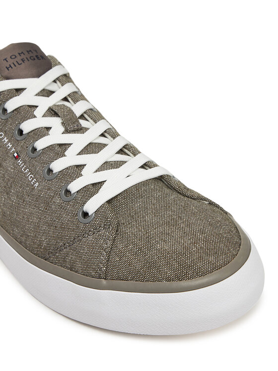 Tommy Hilfiger Tommy Hilfiger Tenisky Th Hi Vulc Low Core Chambray FM0FM05389 Sivá
